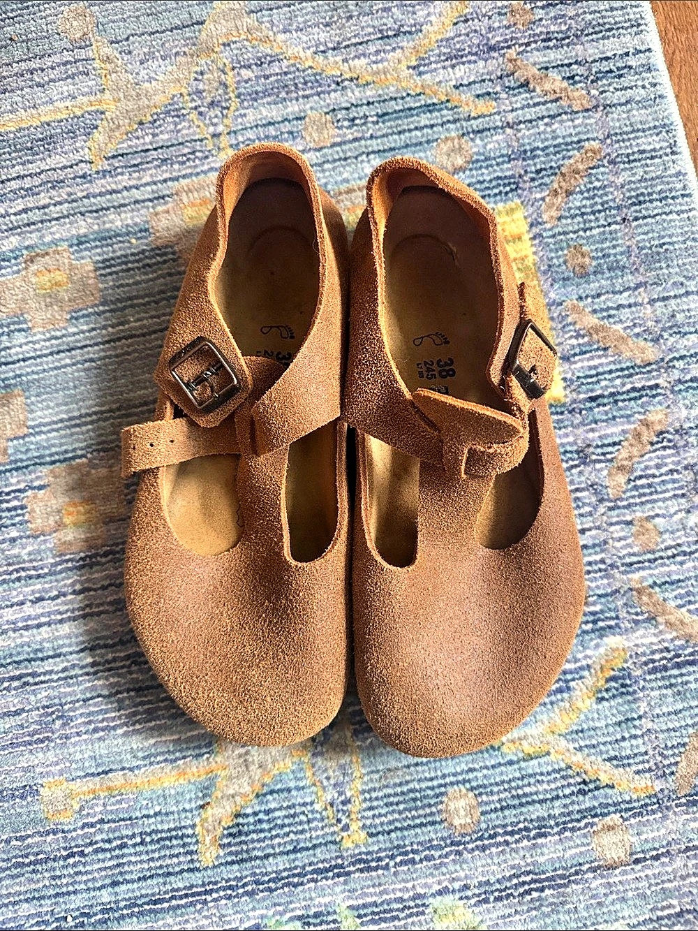 Birkenstock Tokio Suede Clog Brown EU 38